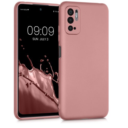 Etui do Xiaomi Redmi Note 10 5G, Silikon, Różowe Złoto, 54949.31