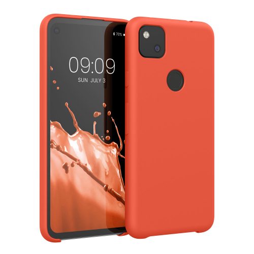 Etui do Google Pixel 4a, Silikon, Czerwone, 52549.218