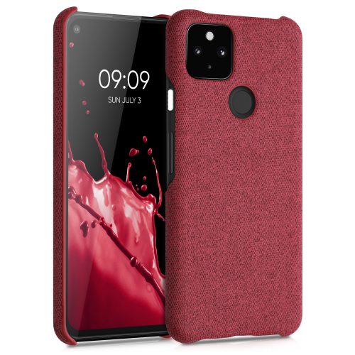 Etui do Google Pixel 5a, tekstylne, czerwone, 54994.76