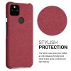 Etui do Google Pixel 5a, tekstylne, czerwone, 54994.76