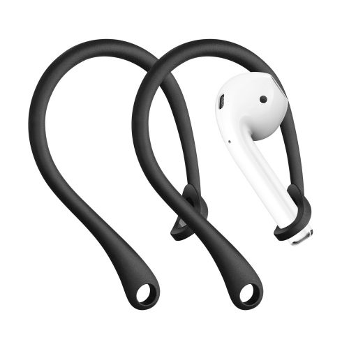 Zestaw 2 pasków do słuchawek Apple AirPods 3/AirPods 2/AirPods Pro, Kwmobile, czarny, silikon, 55394.01