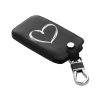 Etui na kluczyki do samochodu Renault / Dacia - 4 przyciski - Keyless Go, kwmobile, eko skóra, czarne, 44637.43