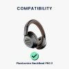 Zestaw 2 poduszek nausznych do słuchawek Plantronics BackBeat PRO 2, Kwmobile, czarny, ekoskóra, 55851.01