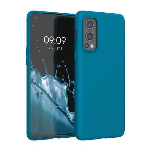 Etui do OnePlus Nord 2 5G, Silikon, Niebieski, 56036.224, kwmobile