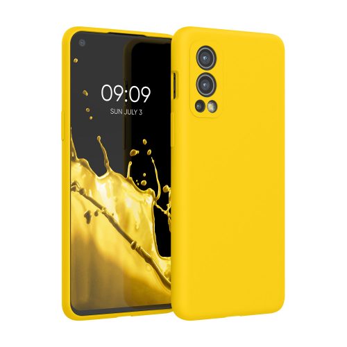 Etui do OnePlus Nord 2 5G, Silikon, Żółty, 56070.165, kwmobile