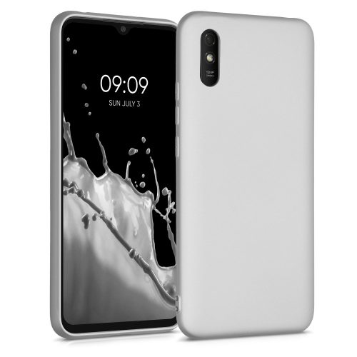 Etui do Xiaomi Redmi 9A, silikonowe, srebrne, 53271.67, kwmobile