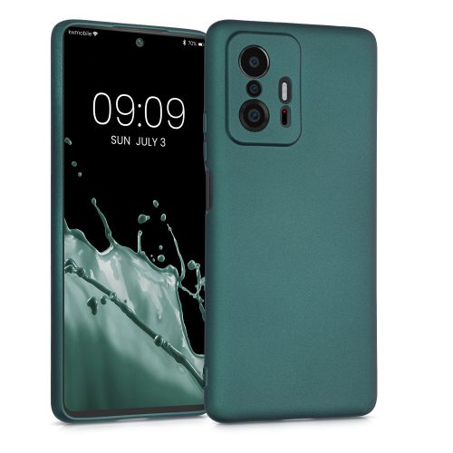 Etui do Xiaomi 11T / 11T Pro, Silikon, Zielone, 56237.14, kwmobile