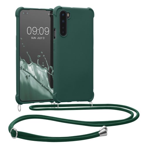 Etui do OnePlus Nord, silikonowe, zielone, 55677.80, kwmobile