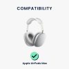 Zestaw 2 poduszek nausznych do słuchawek Apple AirPods Max, Kwmobile, Niebieski, Skóra ekologiczna, 55895.04