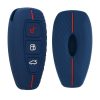 Etui na kluczyk samochodowy do Forda - 3 przyciski - Keyless Go, kwmobile, silikon, niebieskie, 53133.12