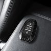 Etui na kluczyki do samochodu Peugeot / Citroen - 3 przyciski - Keyless Go, kwmobile, plastik, czarny / szary, 56474.01