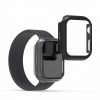 Zestaw 2 etui do Apple Watch 7 (41 mm), kwmobile, szkło bezpieczne, czarny / przezroczysty, 56540.01