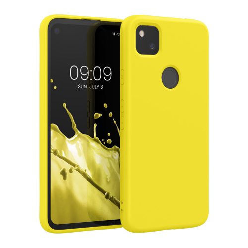 Etui do Google Pixel 4a, Silikon, Żółty, 52622.165, kwmobile