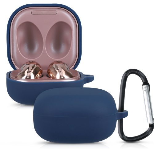 Etui na słuchawki Samsung Galaxy Buds 2/Galaxy Buds Live, Kwmobile, Niebieski, Silikon, 53367.17