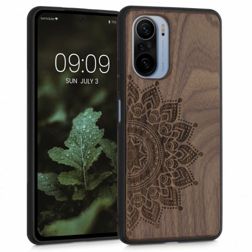 Etui do Xiaomi Mi 11i / Poco F3, Drewno, Brąz, 56793.01, kwmobile