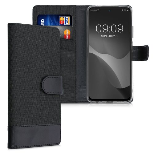 Etui do Xiaomi Redmi Note 10 / Redmi Note 10S, tekstylne, czarne, 56898.73, kwmobile