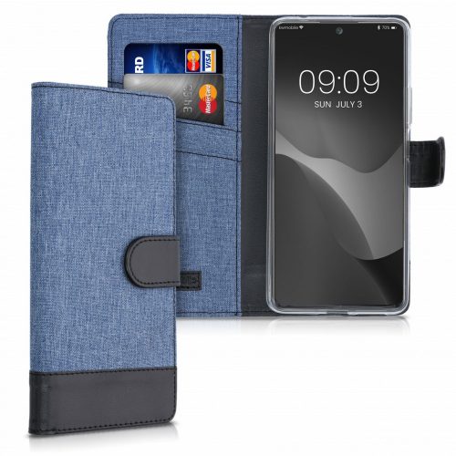 Etui do Xiaomi 11T / 11T Pro, tekstylne, niebieskie, 56900.17, kwmobile