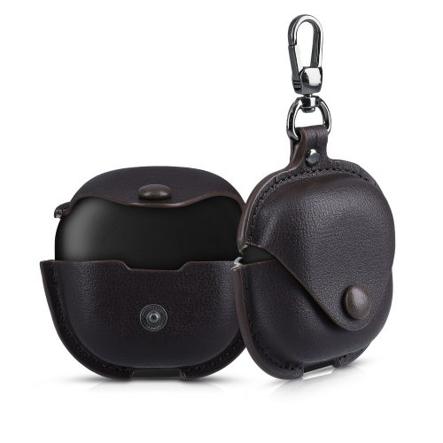 Etui na słuchawki Samsung Galaxy Buds 2/Galaxy Buds Live/Galaxy Buds Pro, Kwmobile, Brązowy, Skóra ekologiczna, 57056.18