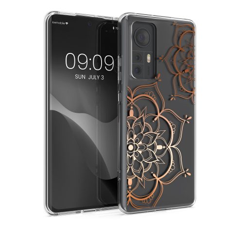 Etui Kwmobile do Xiaomi 12/12X, silikonowe, przezroczyste/różowe, 57097.02