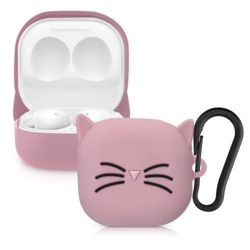 Etui na słuchawki Samsung Galaxy Buds 2/Galaxy Buds Live, Kwmobile, Różowy, Silikon, 57055.02