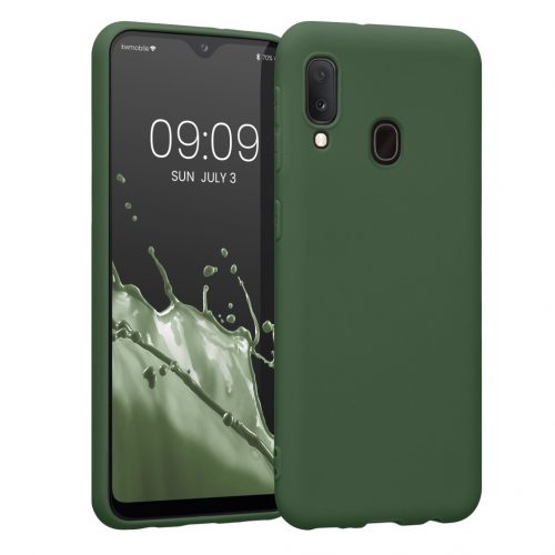 Etui Kwmobile do Samsunga Galaxy A20e, Silikon, Zielony, 48738.118