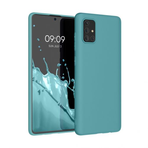 Etui Kwmobile do Samsunga Galaxy A71, silikonowe, zielone, 51208.207