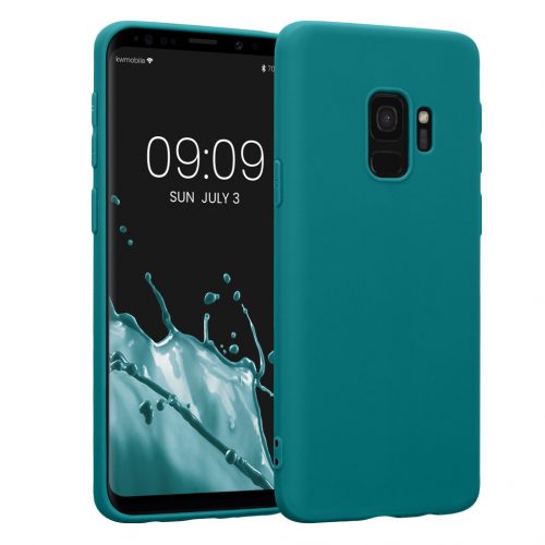 Etui Kwmobile do Samsunga Galaxy S9, silikonowe, zielone, 44089.57