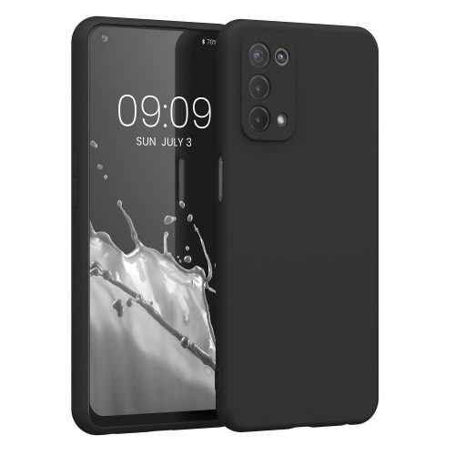 Etui Kwmobile do OPPO A74 5G/A54 5G, silikon, czarny, 57256.47