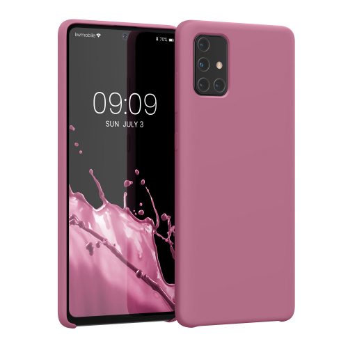 Etui Kwmobile do Samsunga Galaxy A71, silikonowe, fioletowe, 51209.167