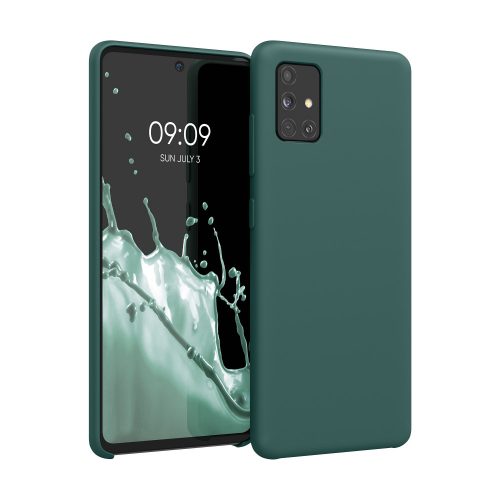 Etui Kwmobile do Samsunga Galaxy A51, silikonowe, zielone, 51197.171