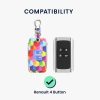 Etui na kluczyki do Renault 4 przyciski - Smart Key, Kwmobile, Multicolor, Ekoskóra, 44637.57