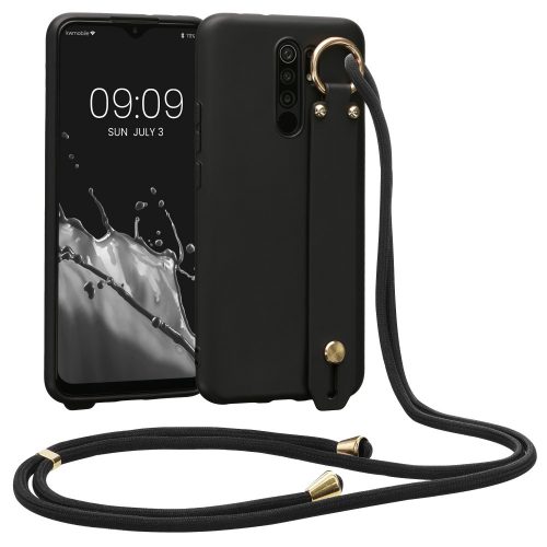 Etui Kwmobile do Xiaomi Redmi 9, silikonowe, czarne, 57329.01