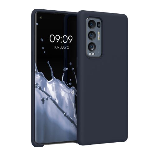 Etui Kwmobile do OPPO Find X3 Neo, silikon, niebieski, 55200.186