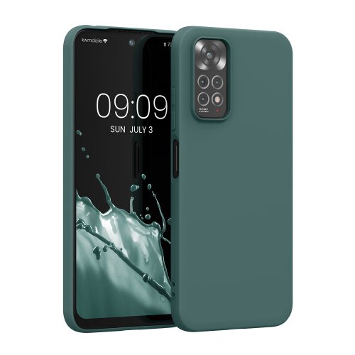 Etui Kwmobile do Xiaomi Redmi Note 11/Redmi Note 11s, silikon, zielony, 57368.169