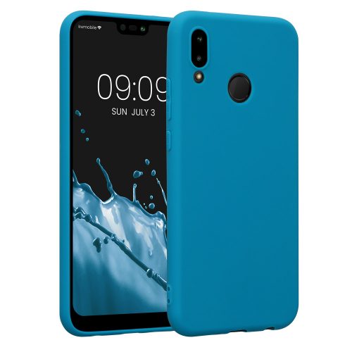 Etui Kwmobile do Huawei P20 Lite, silikonowe, niebieskie, 44358.224