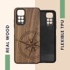 Etui Kwmobile do Xiaomi Redmi Note 11/Redmi Note 11s, drewno, brązowy, 57386.01