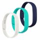 Zestaw 3 pasków do Fitbit Flex 2, Kwmobile, wielokolorowy, silikonowy, 39614.205