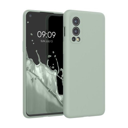 Etui Kwmobile do OnePlus Nord 2 5G, silikonowe, zielone, 56070.172