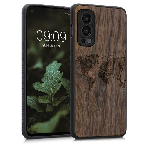 Etui Kwmobile do OnePlus Nord 2 5G, drewno, brązowy, 56448.04