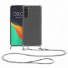 Etui Kwmobile do OnePlus Nord, silikonowe, przezroczyste/srebrne, 57454.35