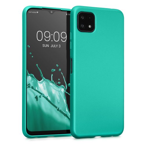 Etui Kwmobile do Samsunga Galaxy A22 5G, silikonowe, zielone, 55247.128