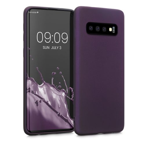 Etui Kwmobile do Samsunga Galaxy S10, silikonowe, fioletowe, 47452.115