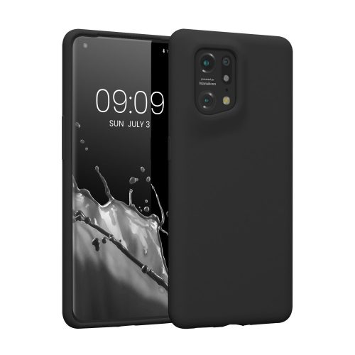 Etui Kwmobile do OPPO Find X5, silikon, czarny, 57629.01