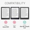 Etui do Kobo Glo HD/Touch 2.0, Kwmobile, szare, tekstylne, 43008.22