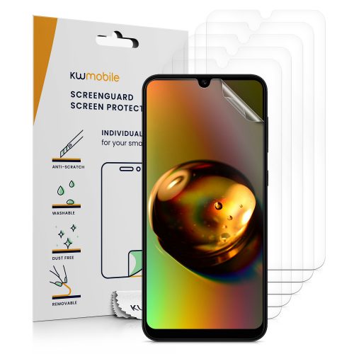 Zestaw 6 folii ochronnych Kwmobile do Samsunga Galaxy A50, Przód, Polimer, 57589.1