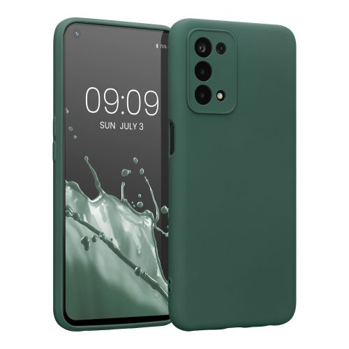 Etui Kwmobile do OPPO A74 5G/A54 5G, silikon, zielony, 57571.169