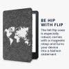 Etui na Amazon Kindle Paperwhite 11, Kwmobile, szaro-białe, tekstylne, 56260.08