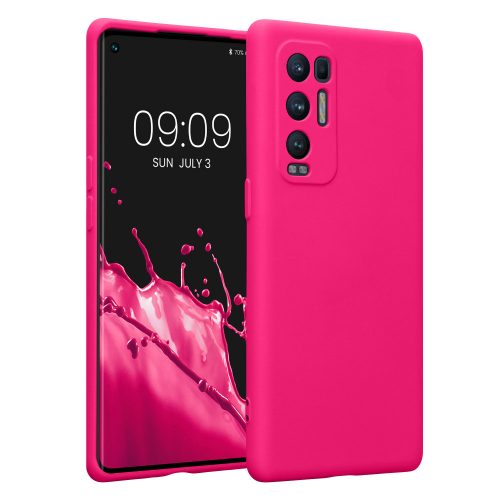 Etui Kwmobile do OPPO Find X3 Neo, silikon, różowy, 57662.77