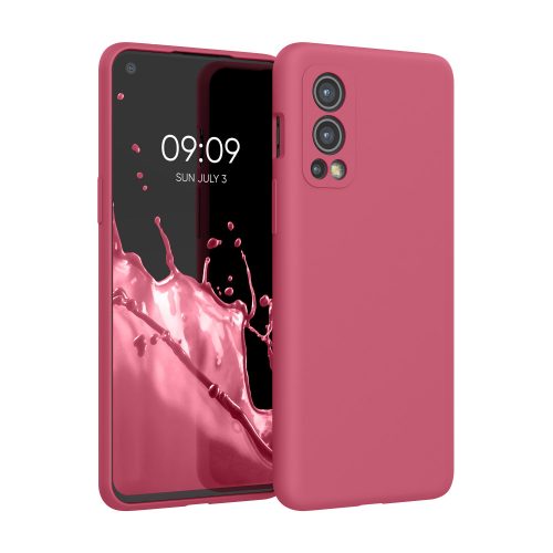 Etui Kwmobile do OnePlus Nord 2 5G, silikonowe, różowe, 56070.238