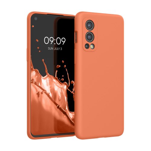 Etui Kwmobile do OnePlus Nord 2 5G, silikon, pomarańczowy, 56070.203